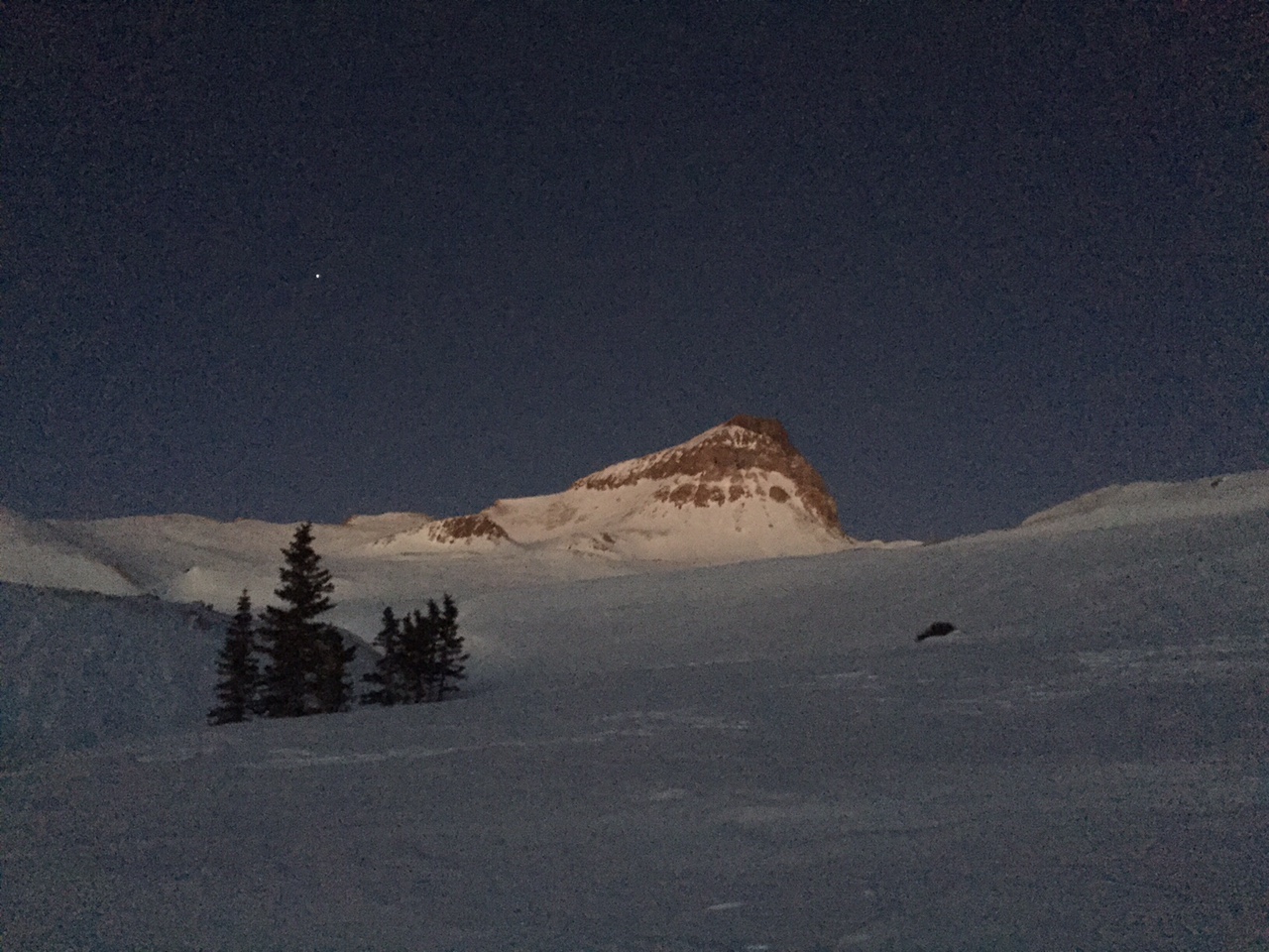 First light on the highest peak in the San Juans.